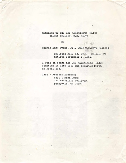 Memoir first page image